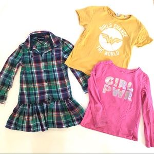Girls GAP Lot 2 Shirts and Dress